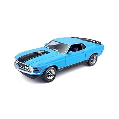 Modellino di auto - Maisto - Ford Mustang Mach 1 - scala 1:18 - blu - modello da collezione