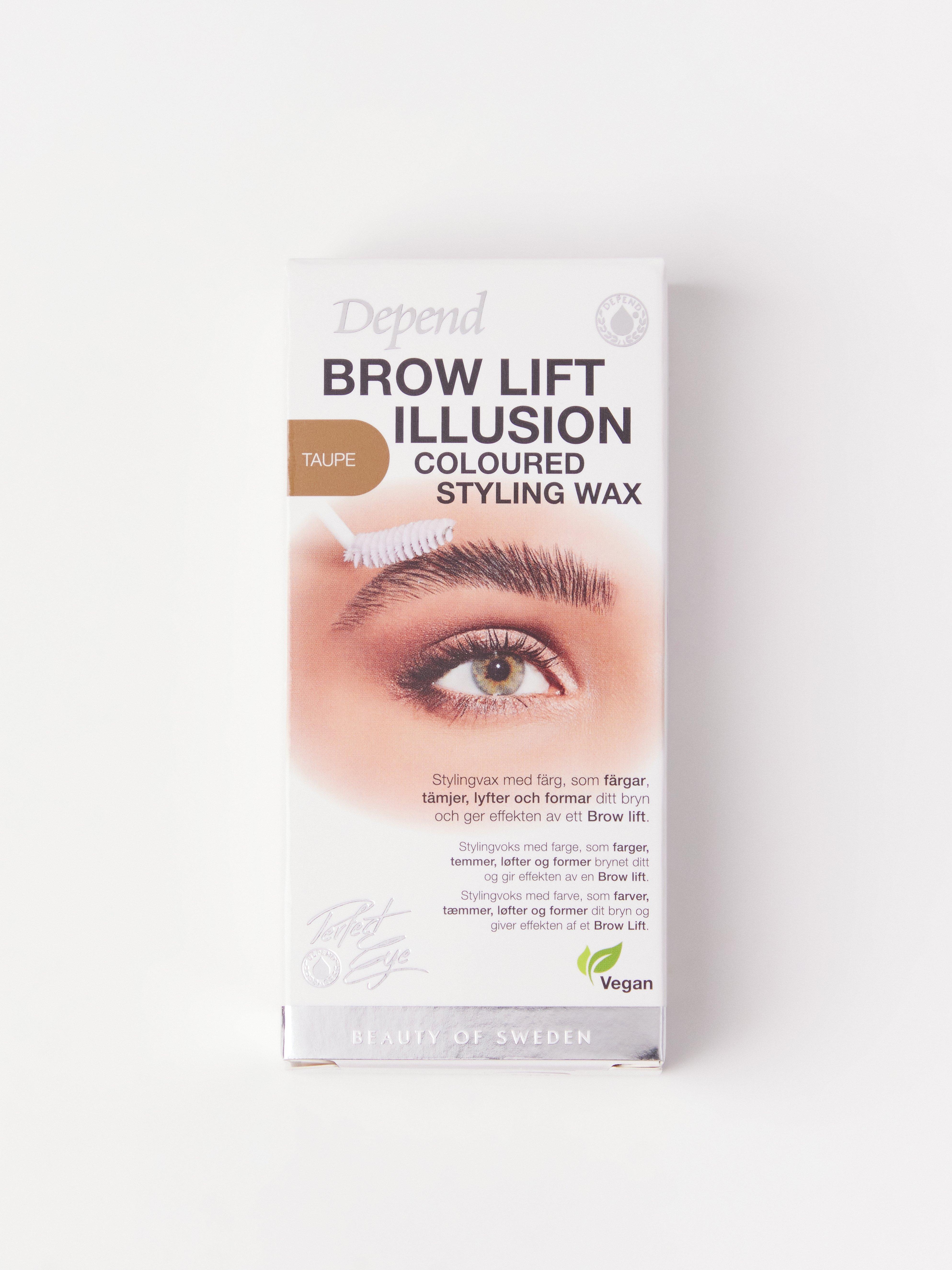Barevný stylingový vosk Depend Brow Lift Illusion TAUPE