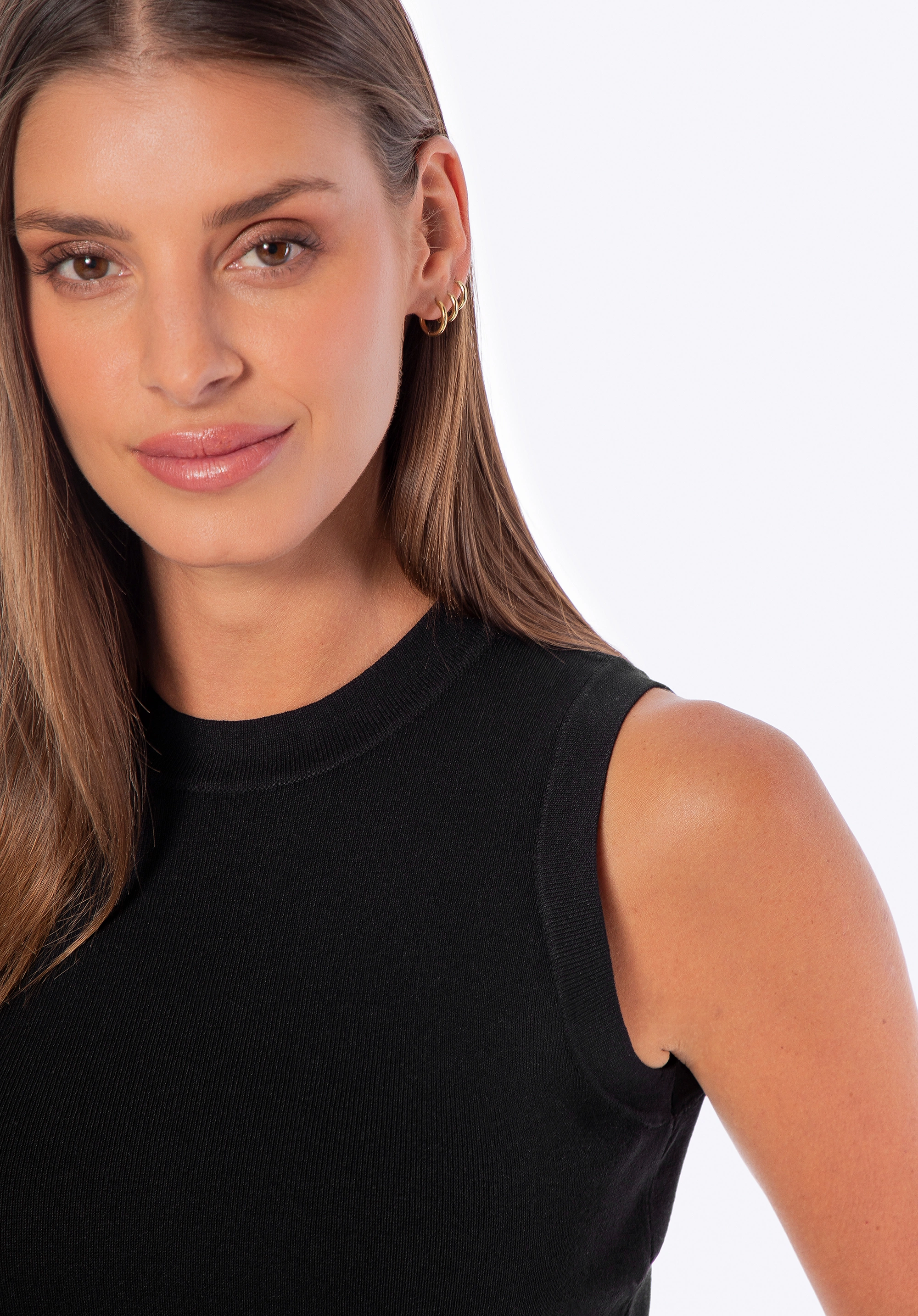 Top damski basic czarny
