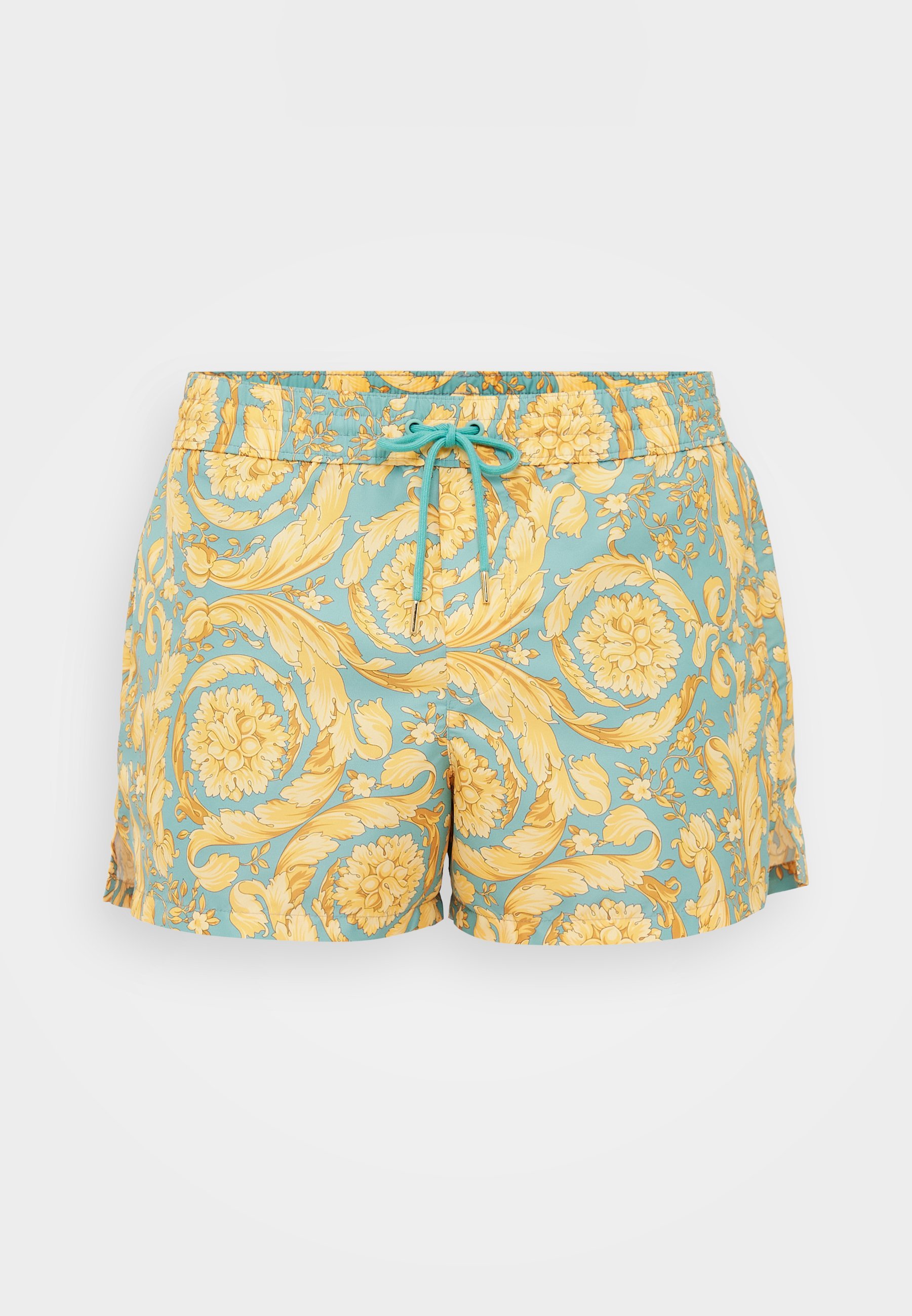Versace SWIM BOXER GOLFO ALL OVER BAROQUE PRINT - Pantaloncini da bagno - verde mare/oro