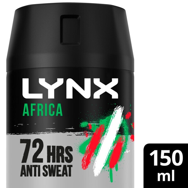 Desodorante Antitranspirante em Spray Lynx 72 Horas África 150ml