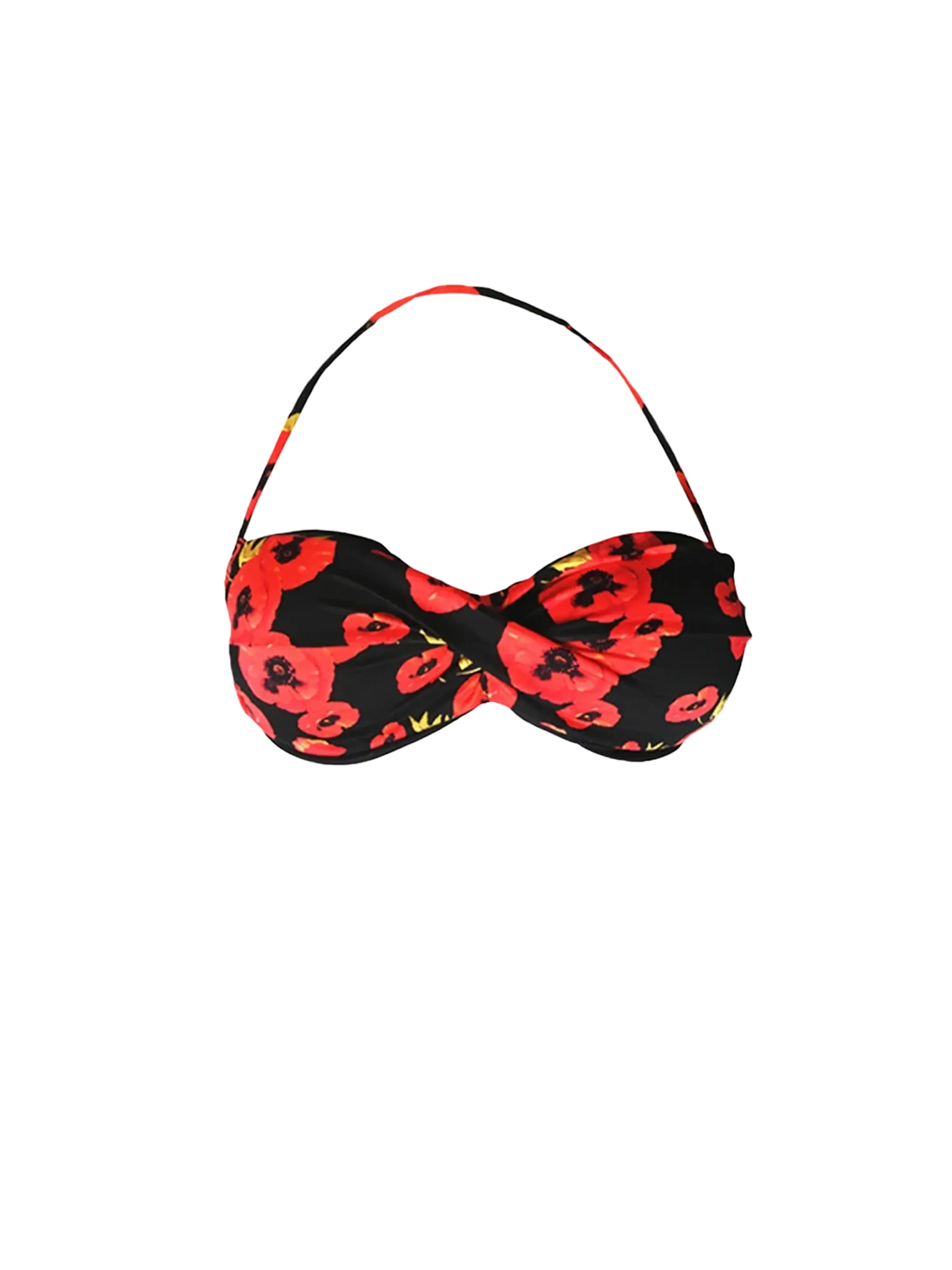 Bandeau-Top mit Blumenmuster