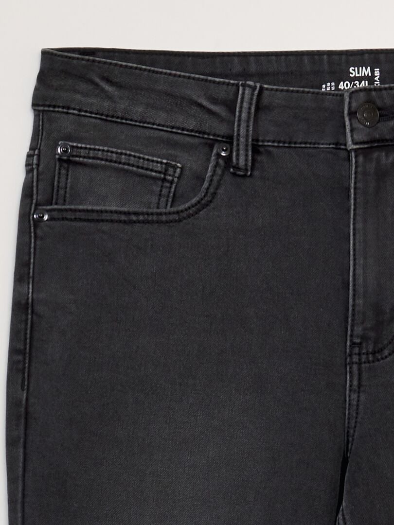 Calça jeans slim - CINZA