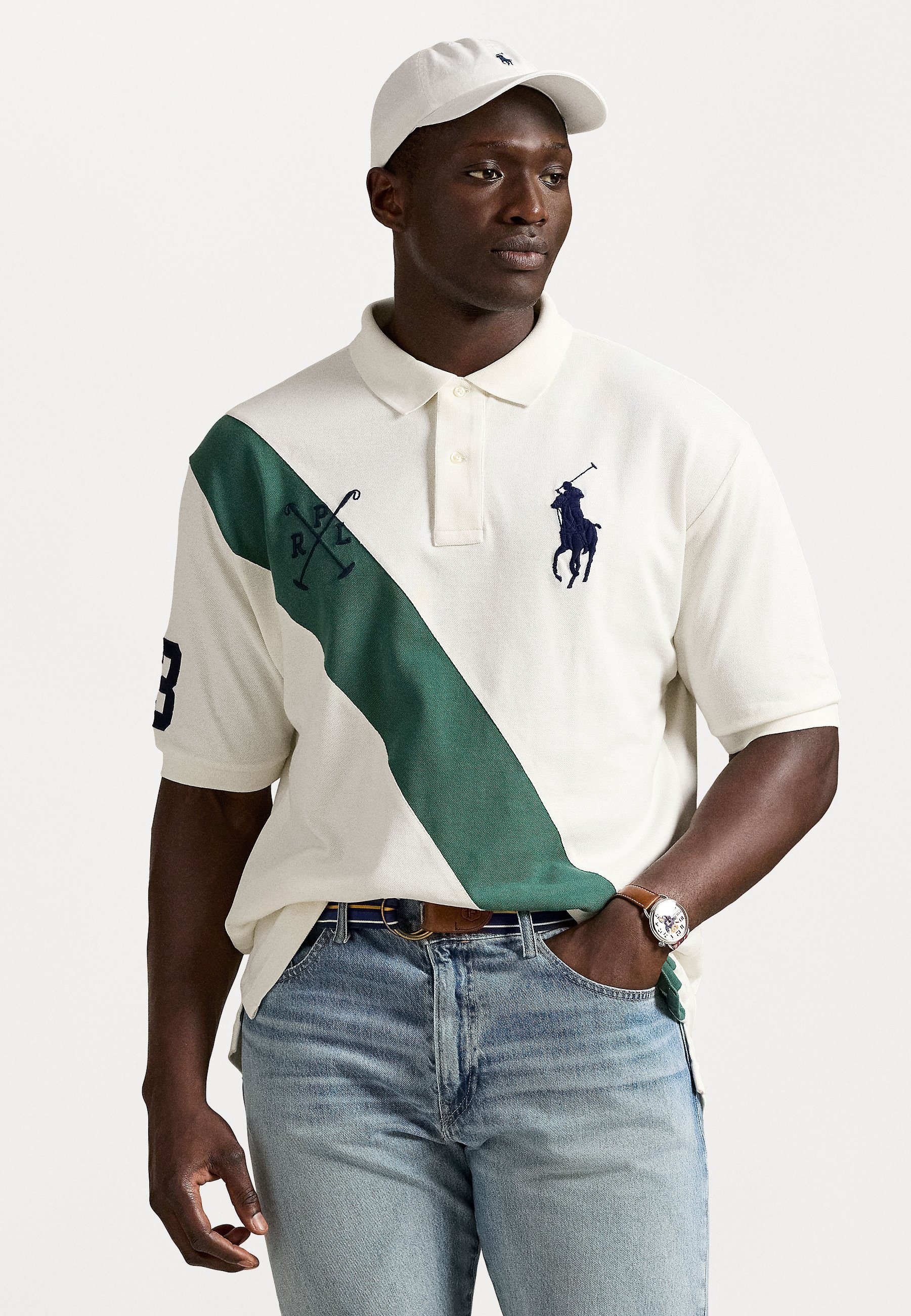 Polo Ralph Lauren Big & Tall BIG PONY MESH POLO SHIRT - Polo shirt - nevis/washed forest