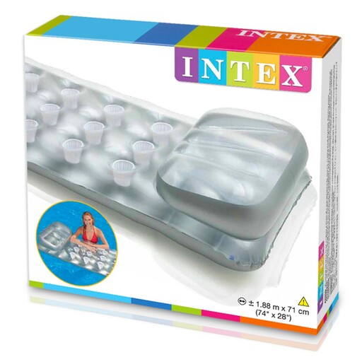  Φουσκωτό Στρώμα Intex με 18 Ασημένια Κύπελλα + Μαξιλάρι 188x71 εκ.
