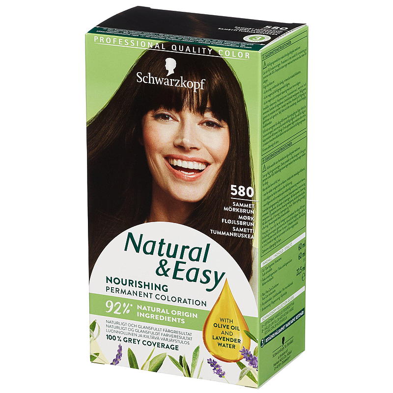 Tinte para el cabello Natural&Easy Natural & Easy 580 Castaño oscuro