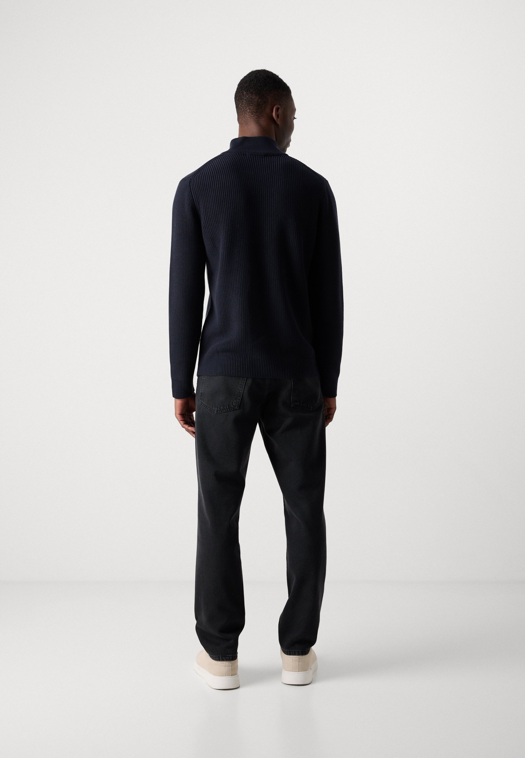 Marc O'Polo DENIM LONGSLEEVE TROYER - Jumper - blue depths