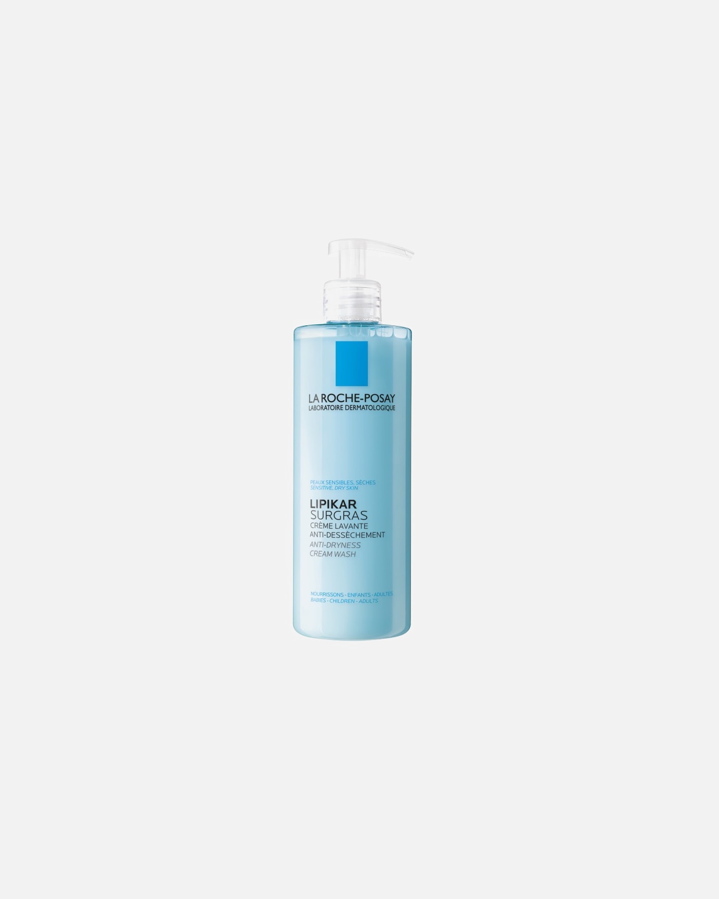La Roche-Posay Lipikar Surgras -kosteuttava ja kuivumista ehkäisevä voidemainen pesugeeli 400 ml
