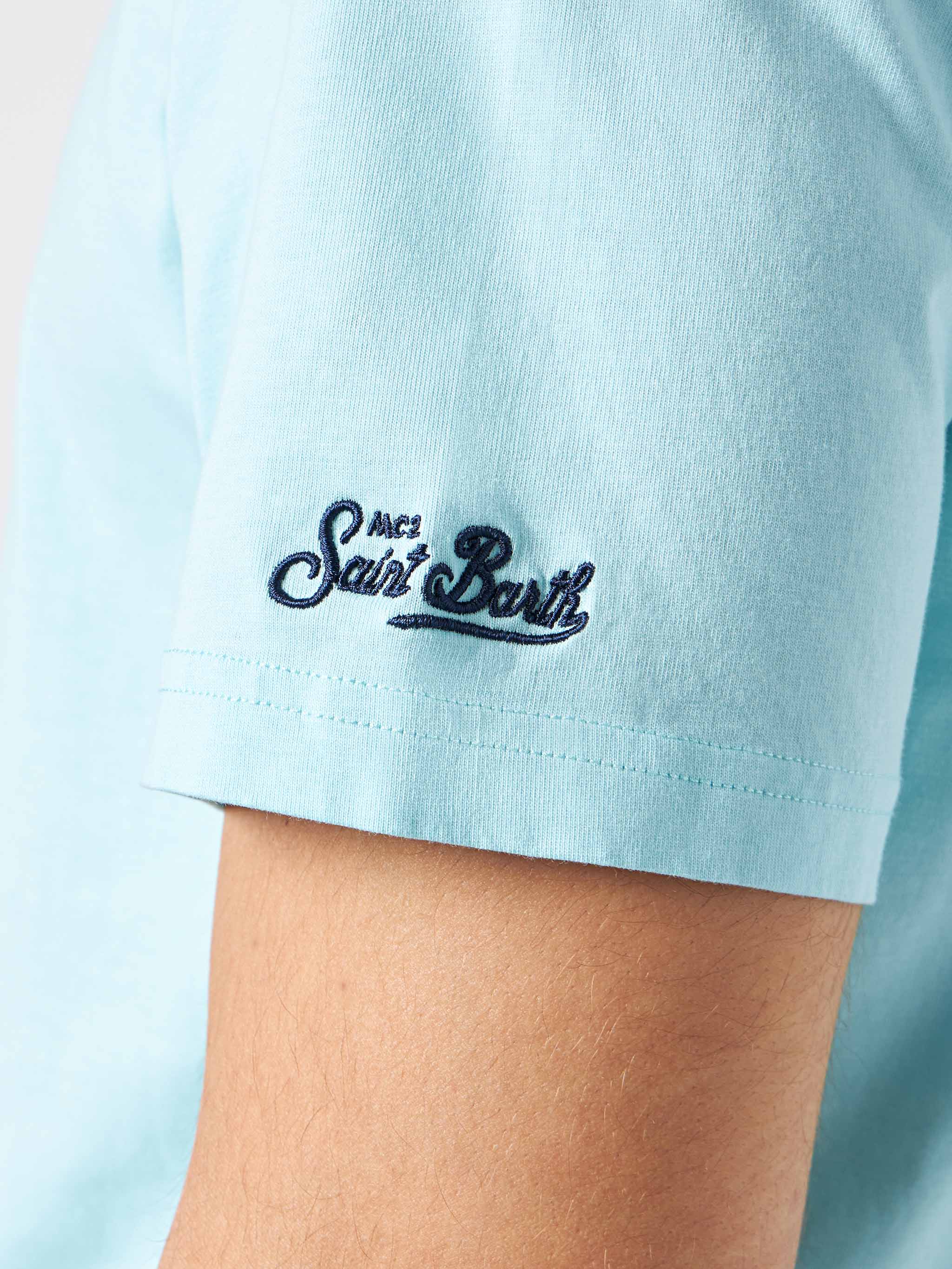 Heren katoenen T-shirt met print van het standbeeld van Big Babol | BIG BABOL® EDI
