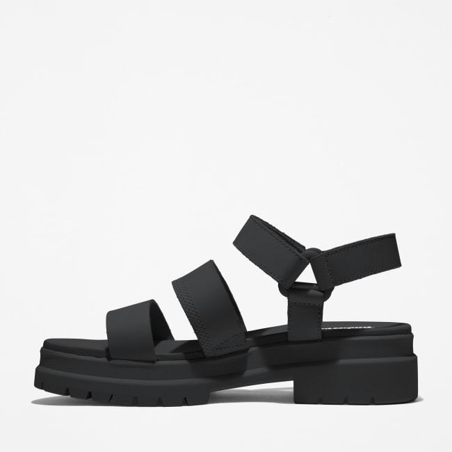 Sandalo a 3 Fasce London Vibe da Donna in colore                nero