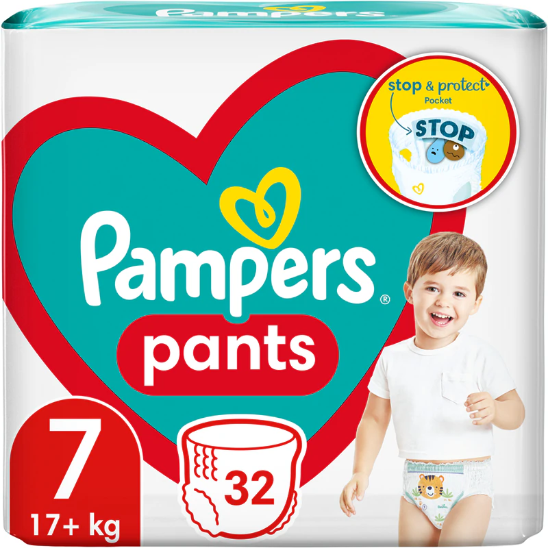 Fraldas descartáveis Pampers Pants tamanho 7
