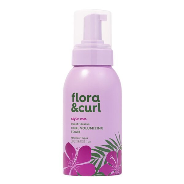 Flora & Curl Curl apjoma putas ar saldo hibisku, 300 ml