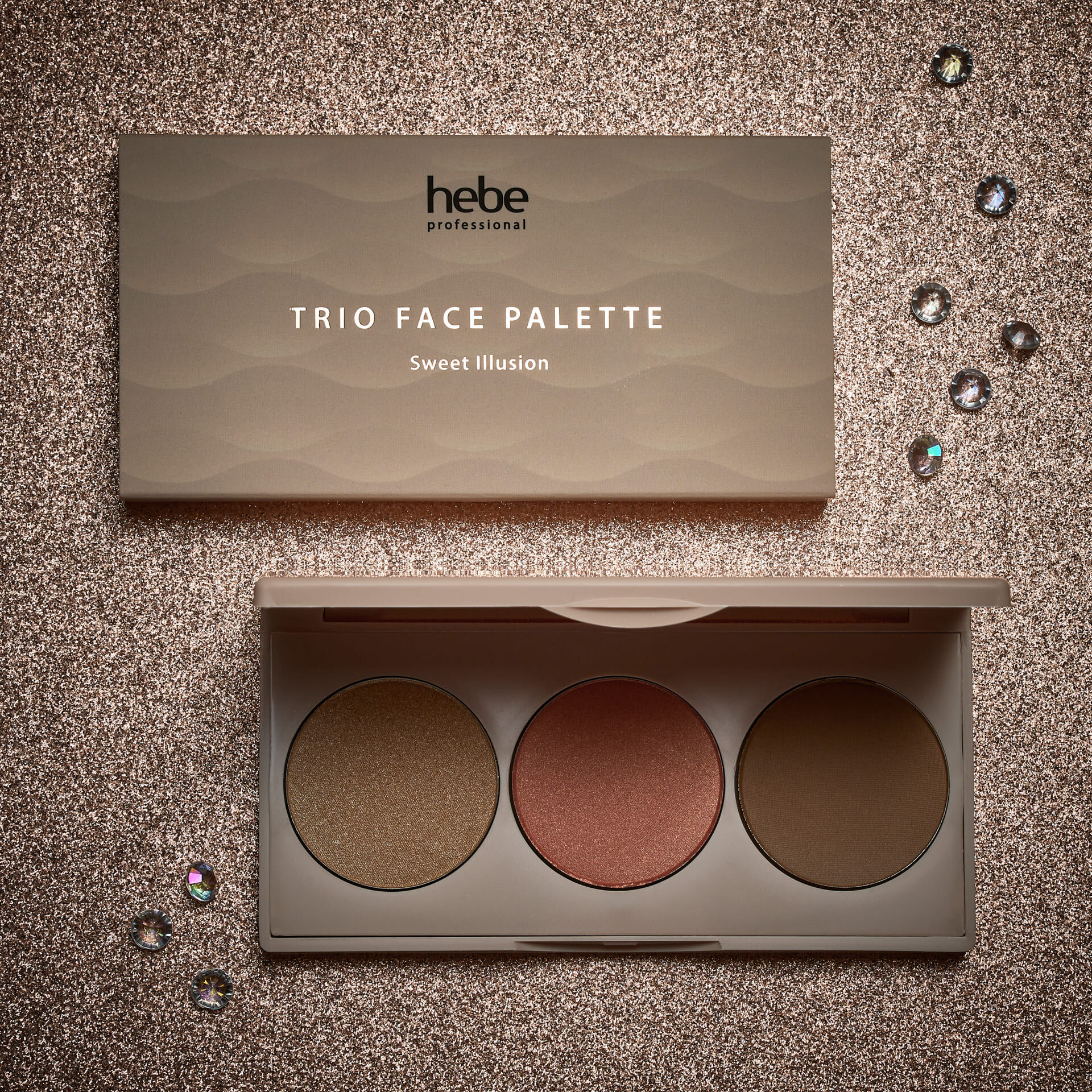 Hebe Professional Trio Ansiktspalett