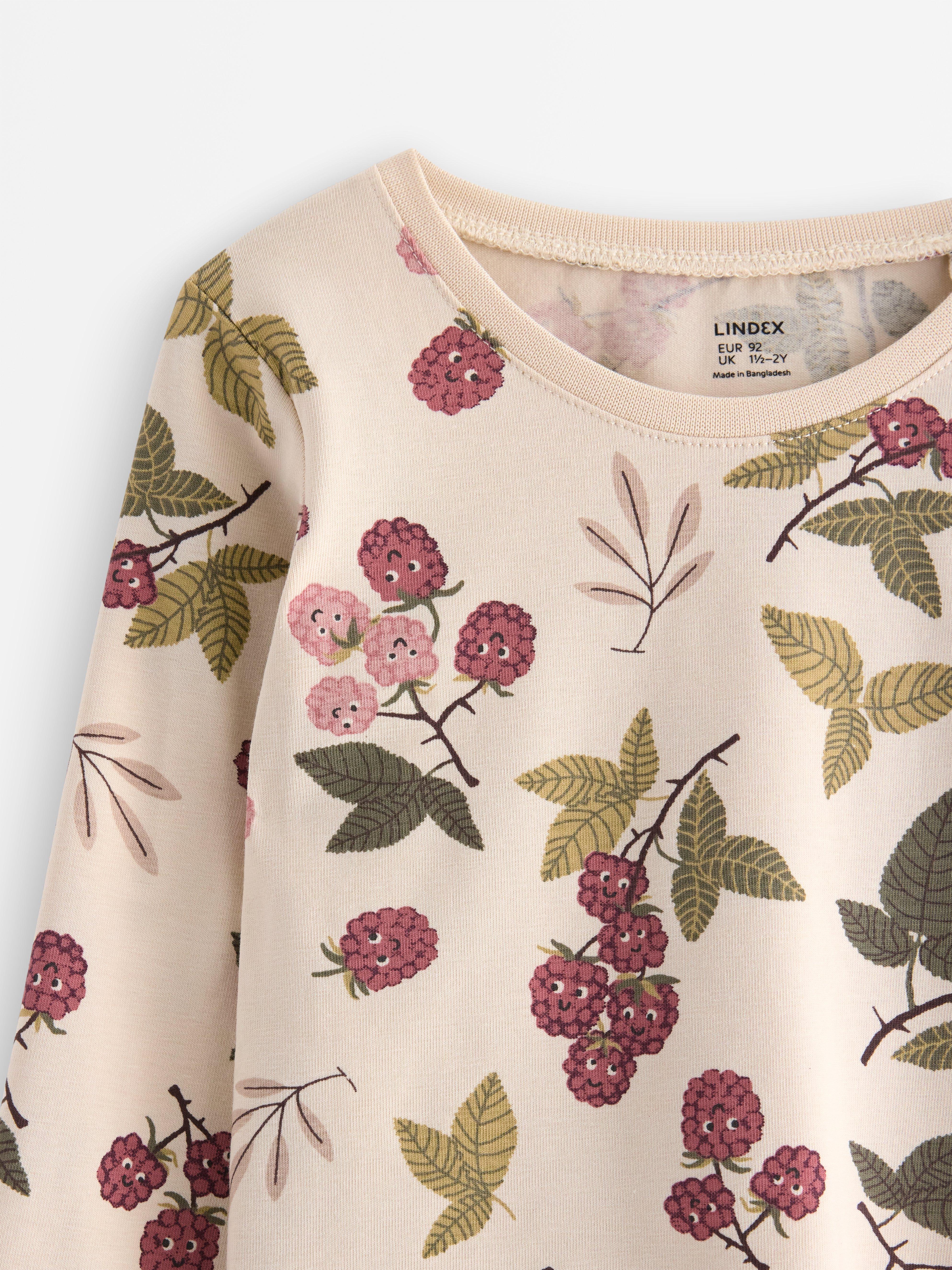 Långärmad topp Rosa polvoriento oscuro
