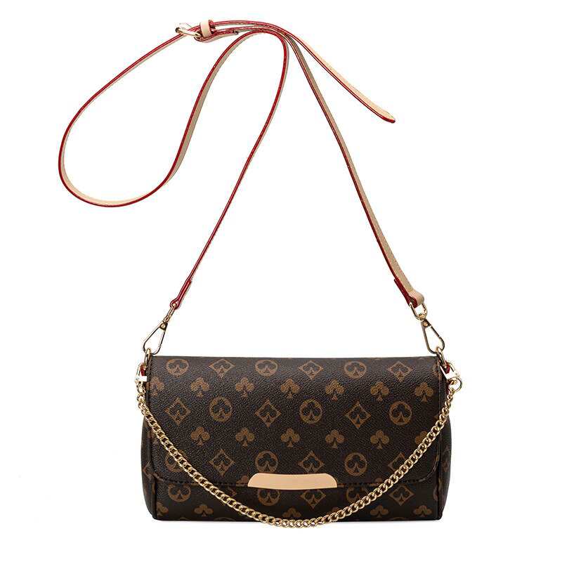 Borse a tracolla con catena, borse baguette stampate per donna, borse a tracolla di lusso firmate e borse replica da donna