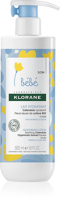 Klorane Bébé Calendula mitrinošais ķermeņa piens zīdaiņiem no dzimšanas