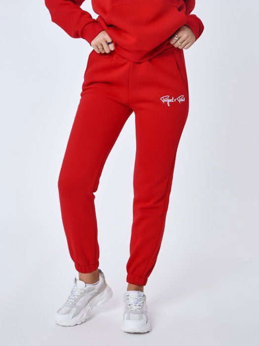 Damen-Jogginganzug – Project X Paris – Essentials – Rot – Langärmlig – Multisport