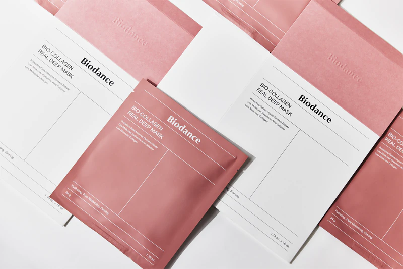 Biodance Bio-Collagen Real Deep Mask - uma máscara de hidrogel intensamente hidratante que minimiza os poros.