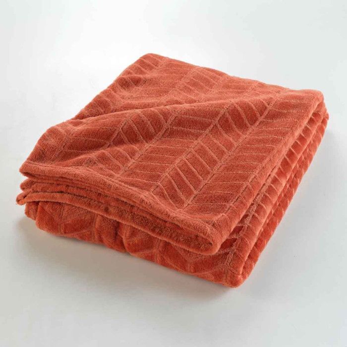 Plain Flannel Throw 