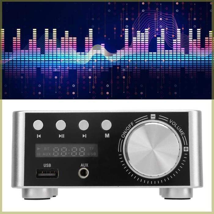 Amplificador Bluetooth, amplificador de componentes de audio, amplificador digital estéreo HiFi, iluminación artificial