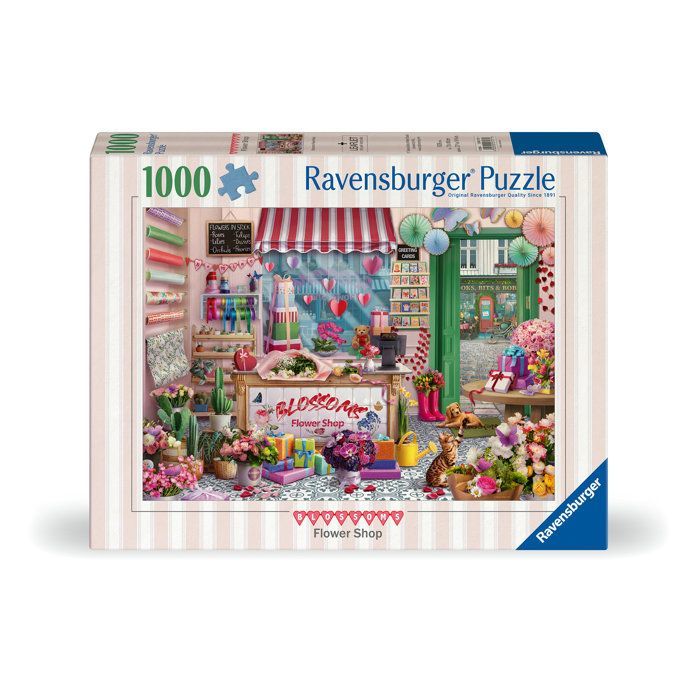 Ravensburger - Adult Puzzle - 1000-piece puzzle - The Flower Shop - Ages 14+ - Premium quality puzzle - 12001727