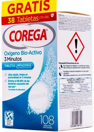 Bioaktīvo skābekļa tīrīšanas tablešu iepakojums Zobu un mutes dobuma higiēna