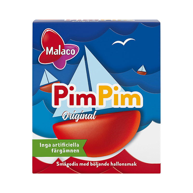 Cloetta Pim-pim pastilla 20 g Malaco