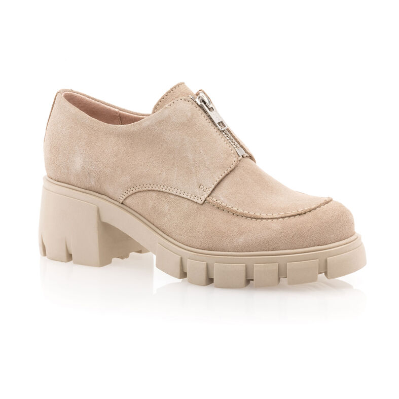 Mocassins / chaussures bateau Femme Beige