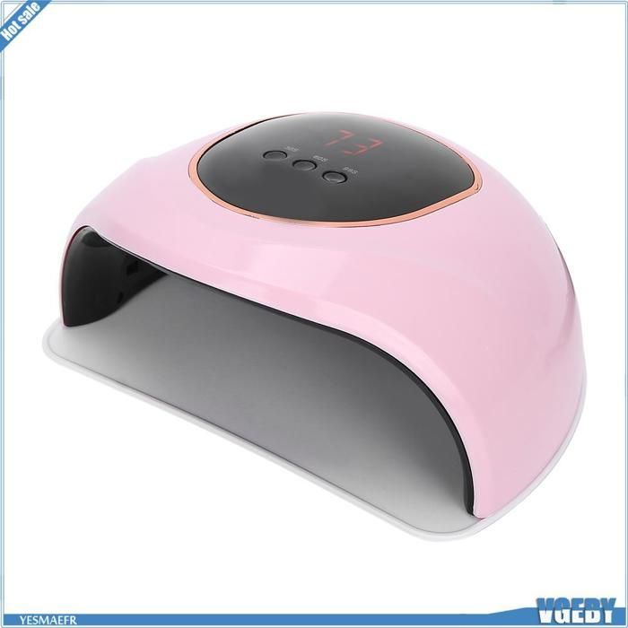 Lámpara de manicura Ashata Nail Art Light 72W, profesional, UV Gel Gel Nail Dryer, lámpara para el hogar, color rosa.