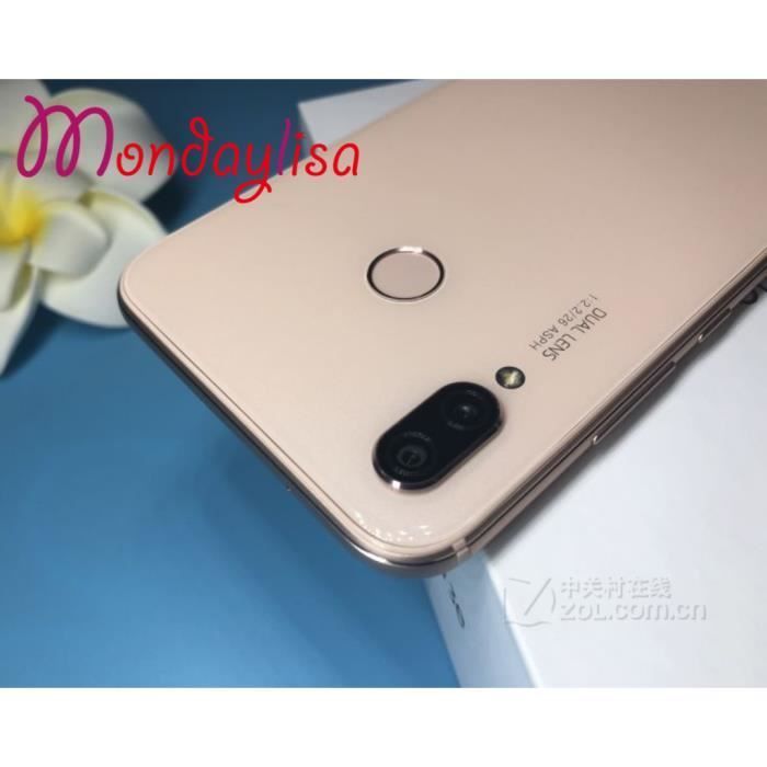 Smartphone - Huawei - P20 lite - 128Go - Rose - Double SIM - Lecteur d'empreintes digitales