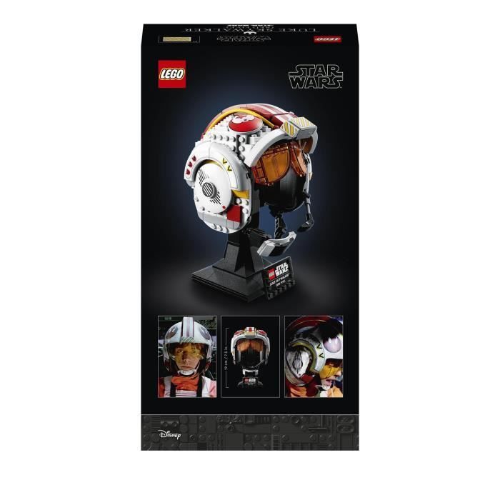 LEGO® 75327 Star Wars Le Casque Red Five De Luke Skywalker Modèle Réduit de Collection, Maquette à Construire, Décoration et Cadeau