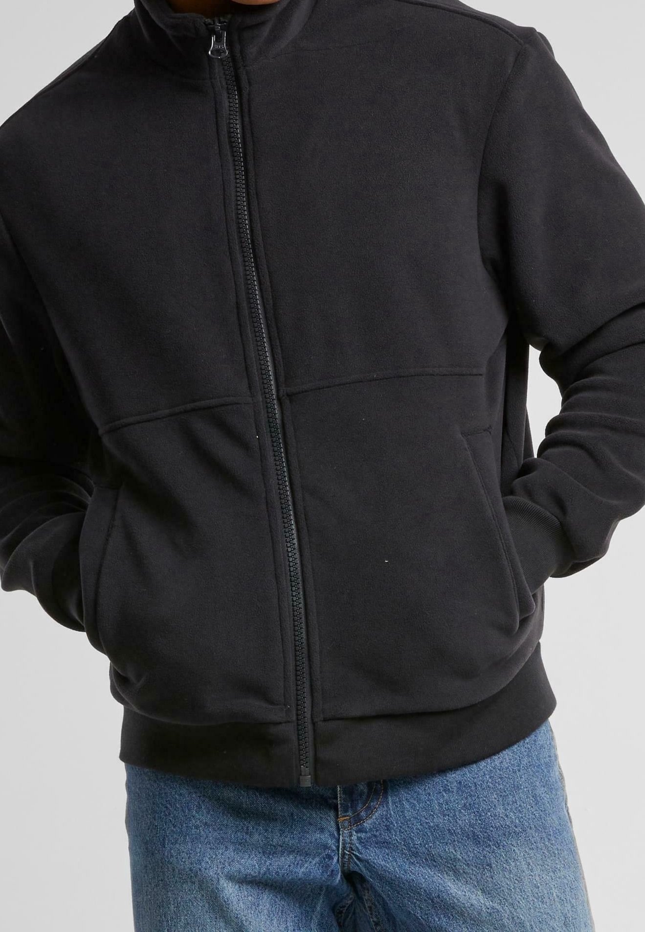 Urban Classics fleecejack - zwart