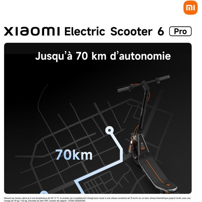 Patinete eléctrico Xiaomi - Electric Scooter 6 Pro - 1000 W máx. - 12