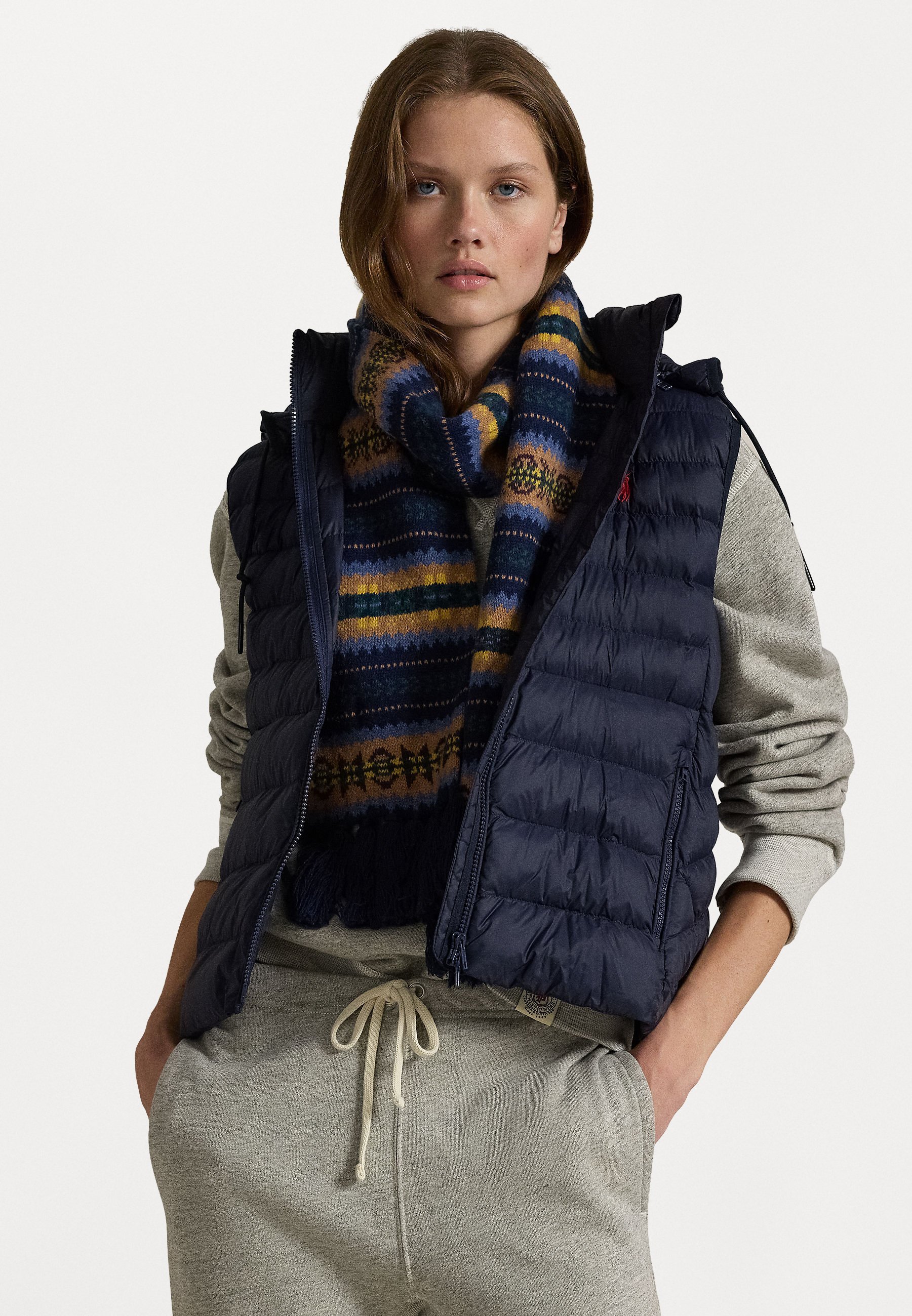 Polo Ralph Lauren WATERAFSTOTEND OPVOUWBAAR GILET - Vest - marineblauw