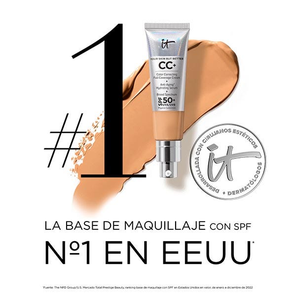 Cc+ Creme Fulddækkende Foundation Med SPF 50+