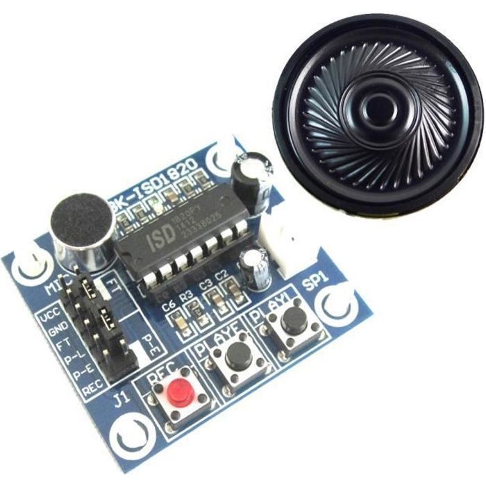 SKYNET - ISD1820-module met geluidsopname en luidspreker voor Arduino en Raspberry Pi