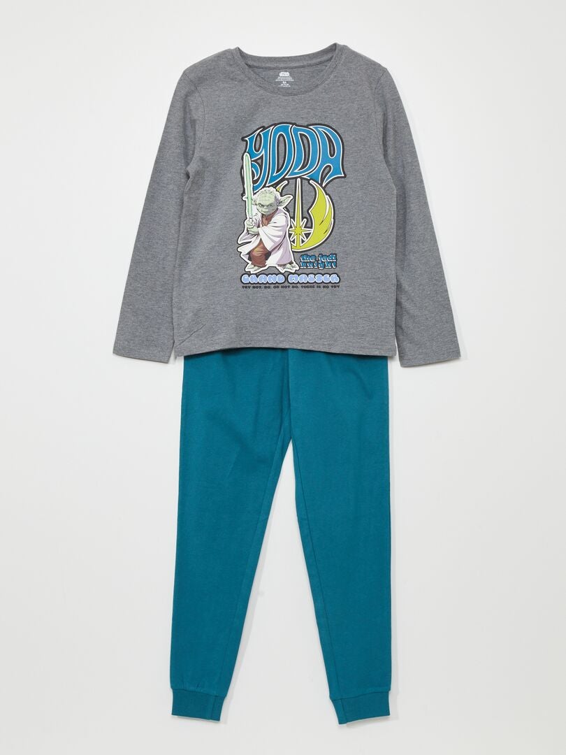 Star Wars Yoda pyjamaset - 2-delig - grijs