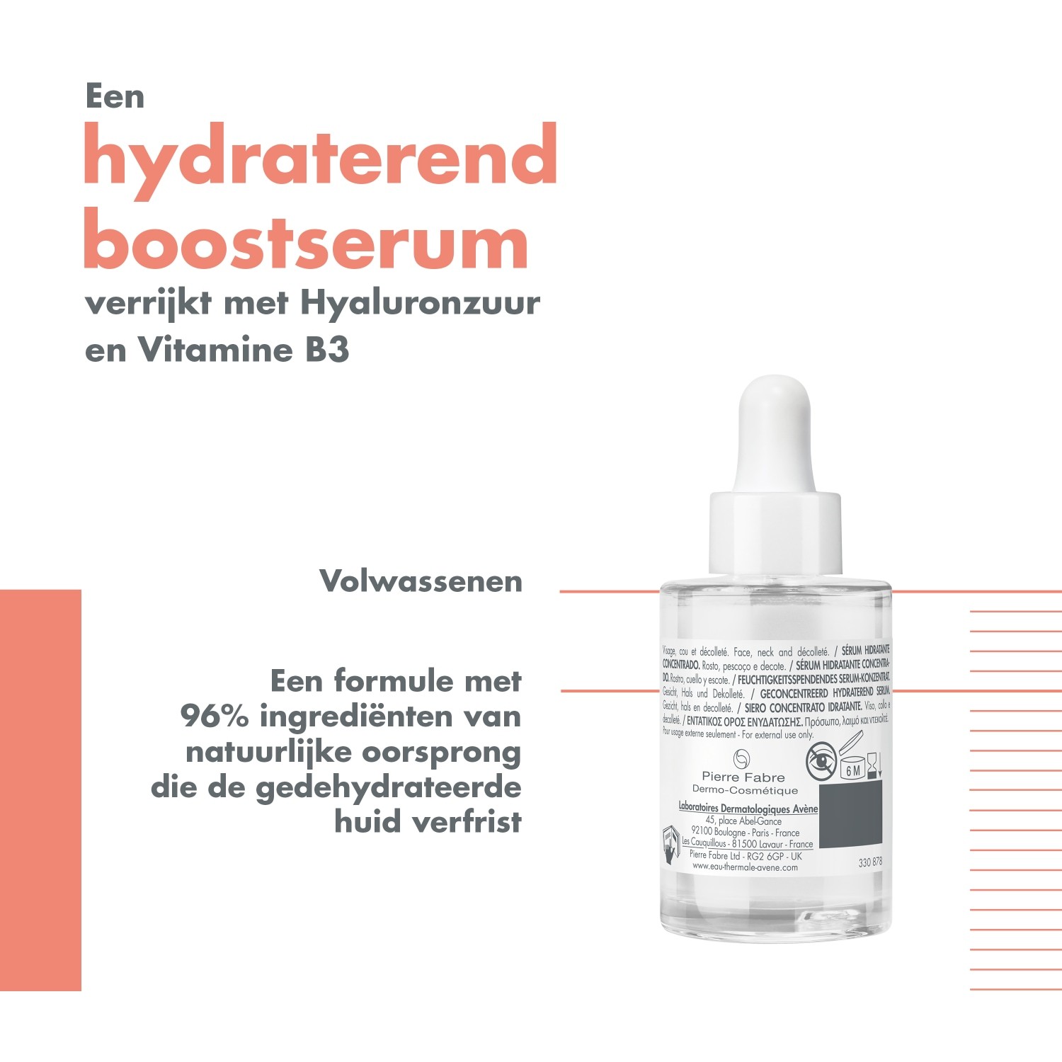„Avène“ drėkinamasis serumas „Hydrance Boost“ drėkinamasis serumas – 30 ml
