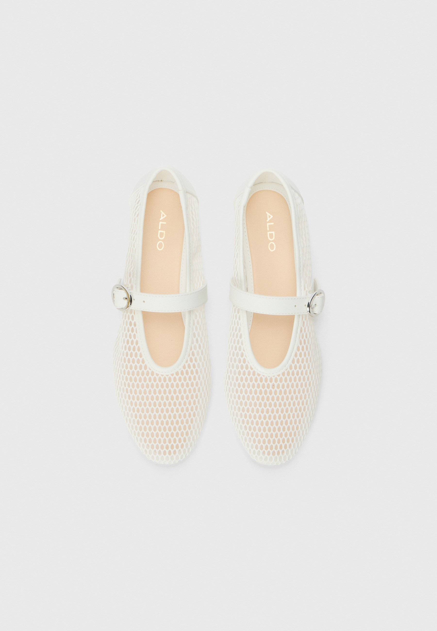 ALDO QUINCEY PILLOW WALK - Ballerines à bride cheville - blanches