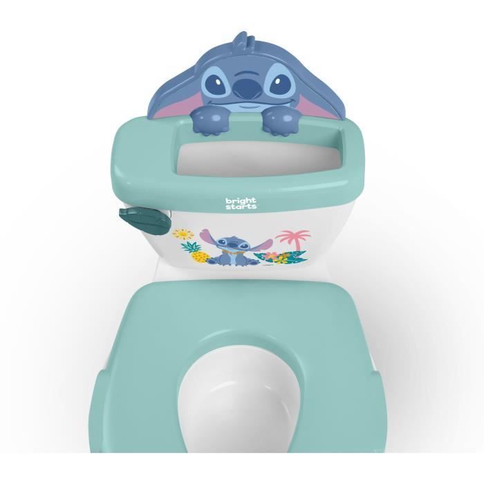 DISNEY BABY - STITCH - Mini toilette avec réducteur de lunette de toilette inclus, 2 en 1, Pot amovible facile à nettoyer