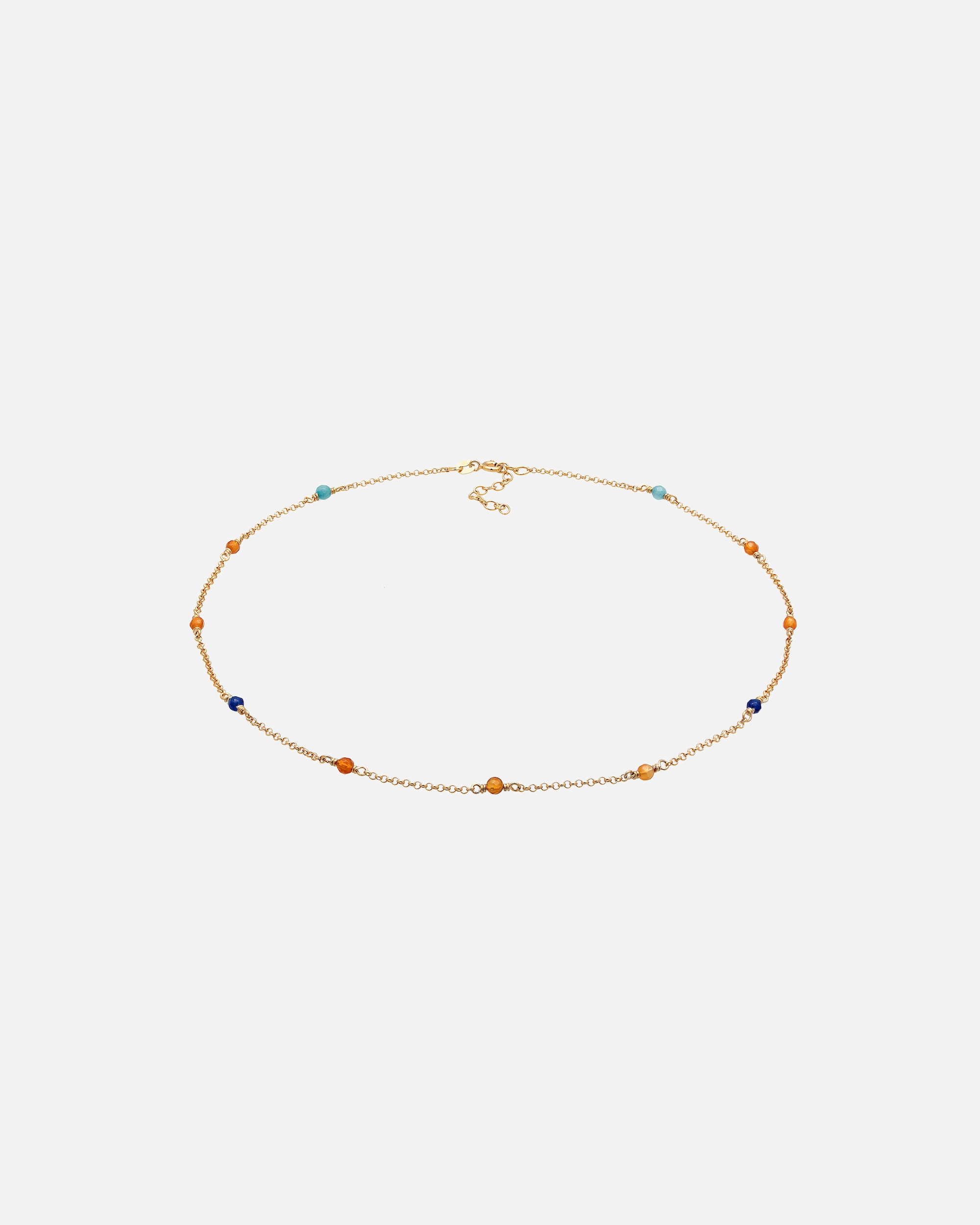 Elli Femmes Tendance filigrane avec des perles d'agate multicolores en argent sterling 925 plaqué or