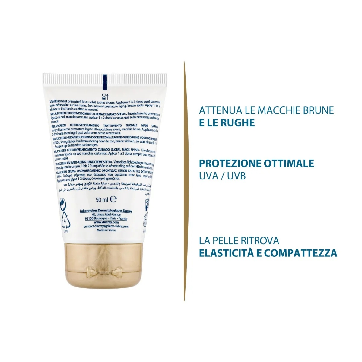 DUCRAY Crème mains Melascreen contre les imperfections cutanées SPF 50+ 50 ml