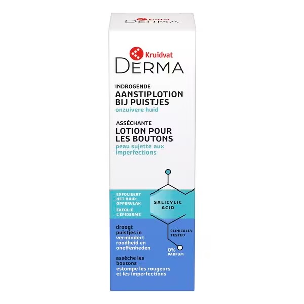 Kruidvat Derma losion za sušenje prištića<br>30 ml, nečista koža