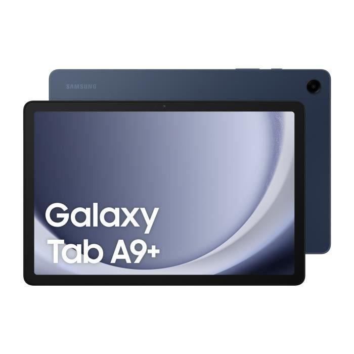 Tablet Samsung Galaxy TAB A9+ de 128 GB con pantalla táctil y wifi, color azul marino.