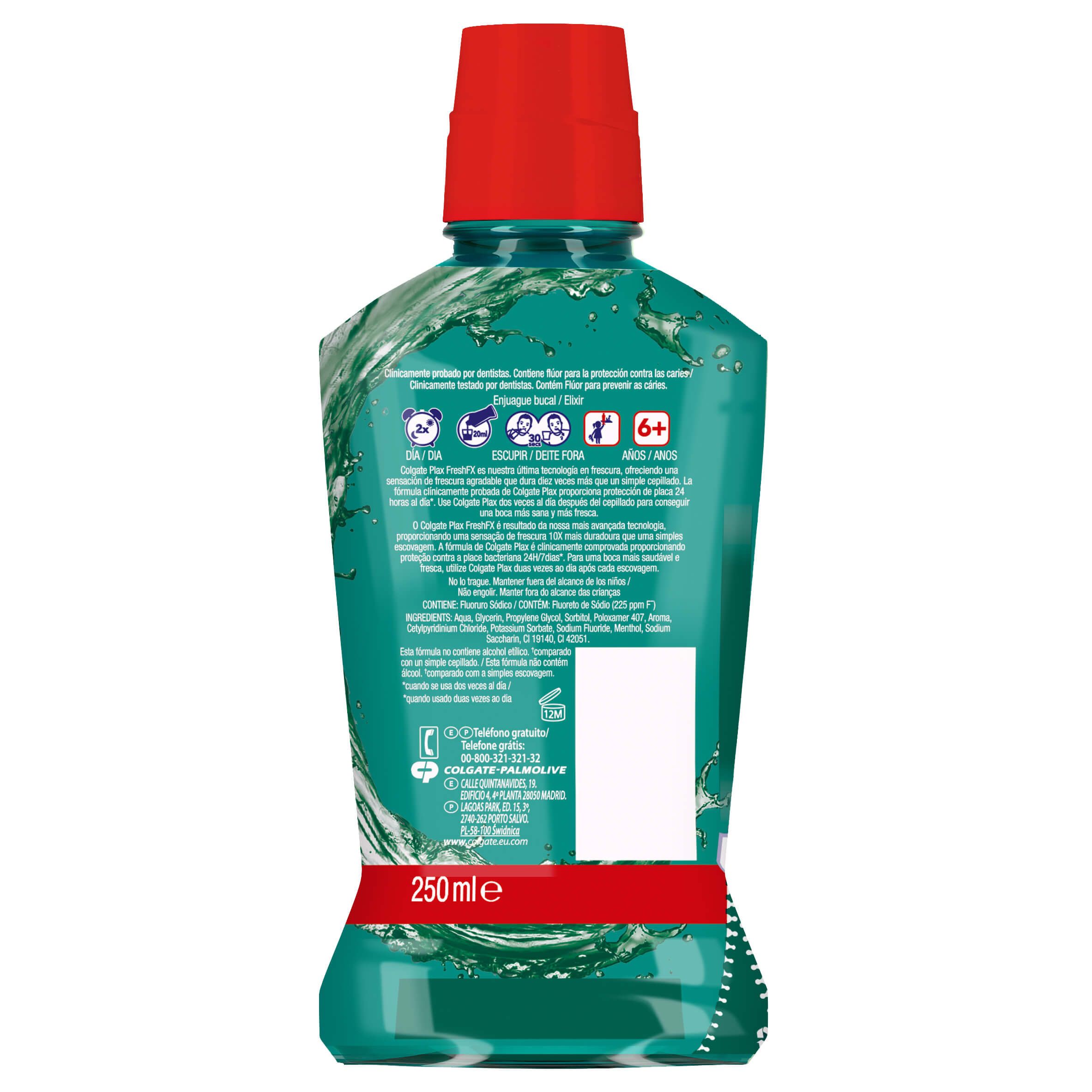 Plax Soft Mint Mouthwash 24h zaštita Antibakterijska vodica za ispiranje usta i ispiranje usta