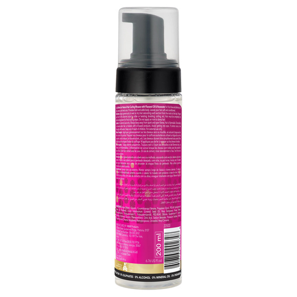 SNF Naturals lockmousse med linfröolja och rosenvatten 200 ml