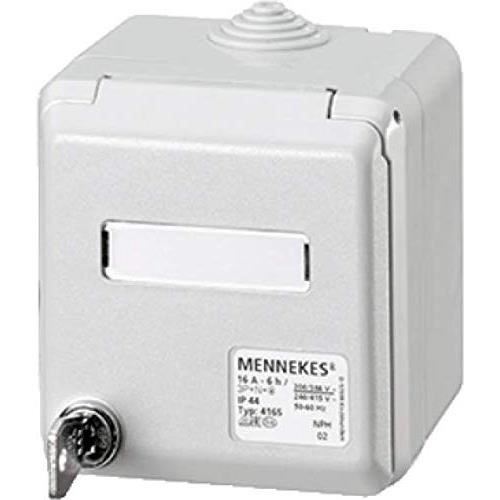 Enchufe eléctrico - Mennekes - 4170 - 2P+E - Monofásico - Negro