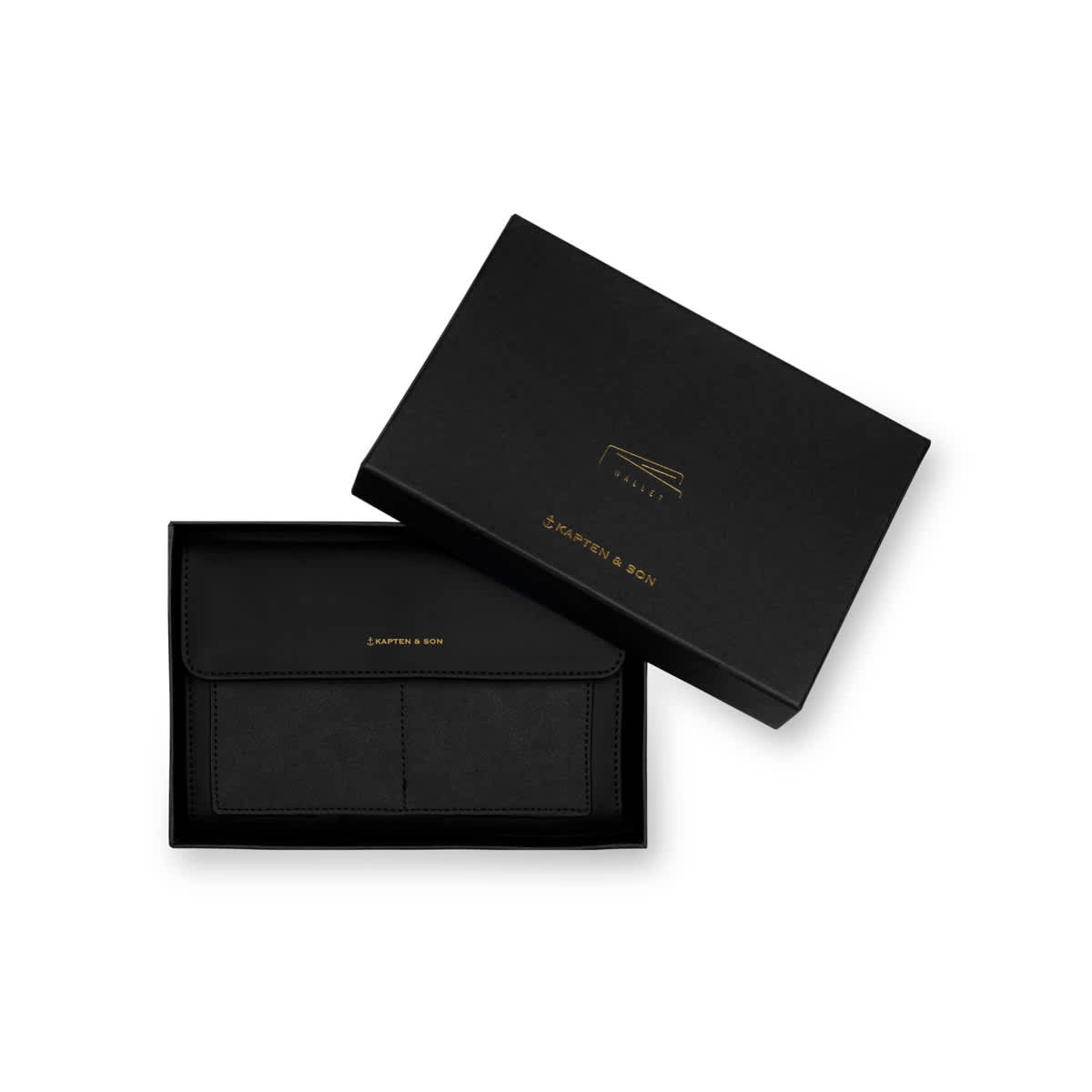 Pochette portefeuille Versailles entièrement noire
