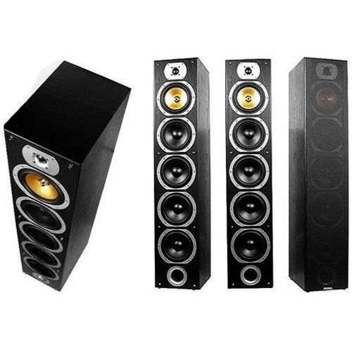 BENG Heimkinosystem – 2 x 4-Wege-Turmlautsprecher – 1240 W – Karaoke – Bluetooth – Schwarz