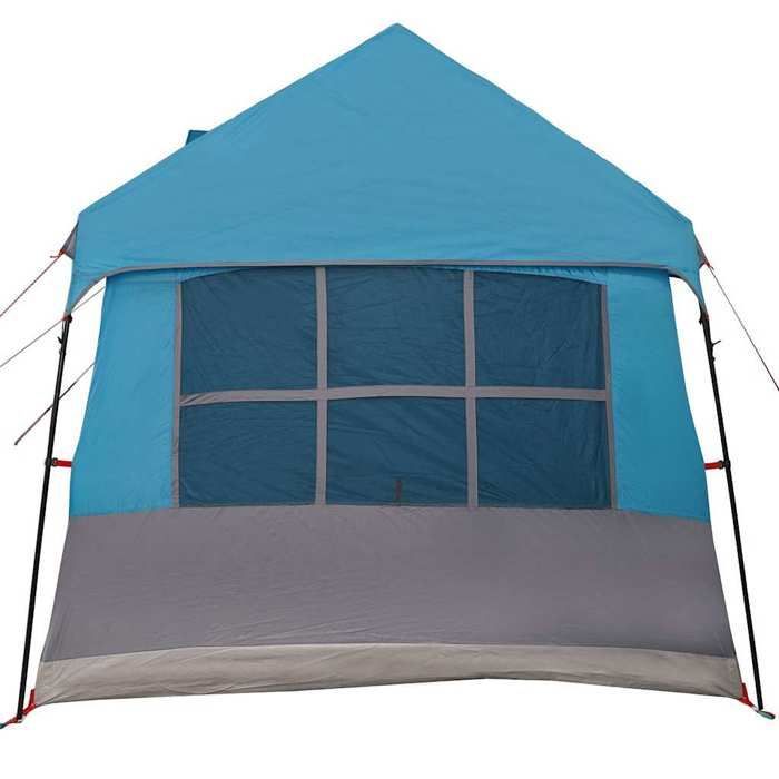 Tienda de campaña familiar con techo - vidaXL - 622x295x238 cm - Azul - Poliéster - Impermeable - Plegable - Portátil
